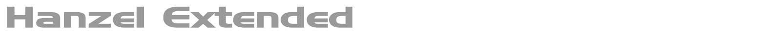 Hanzel Extended font preview